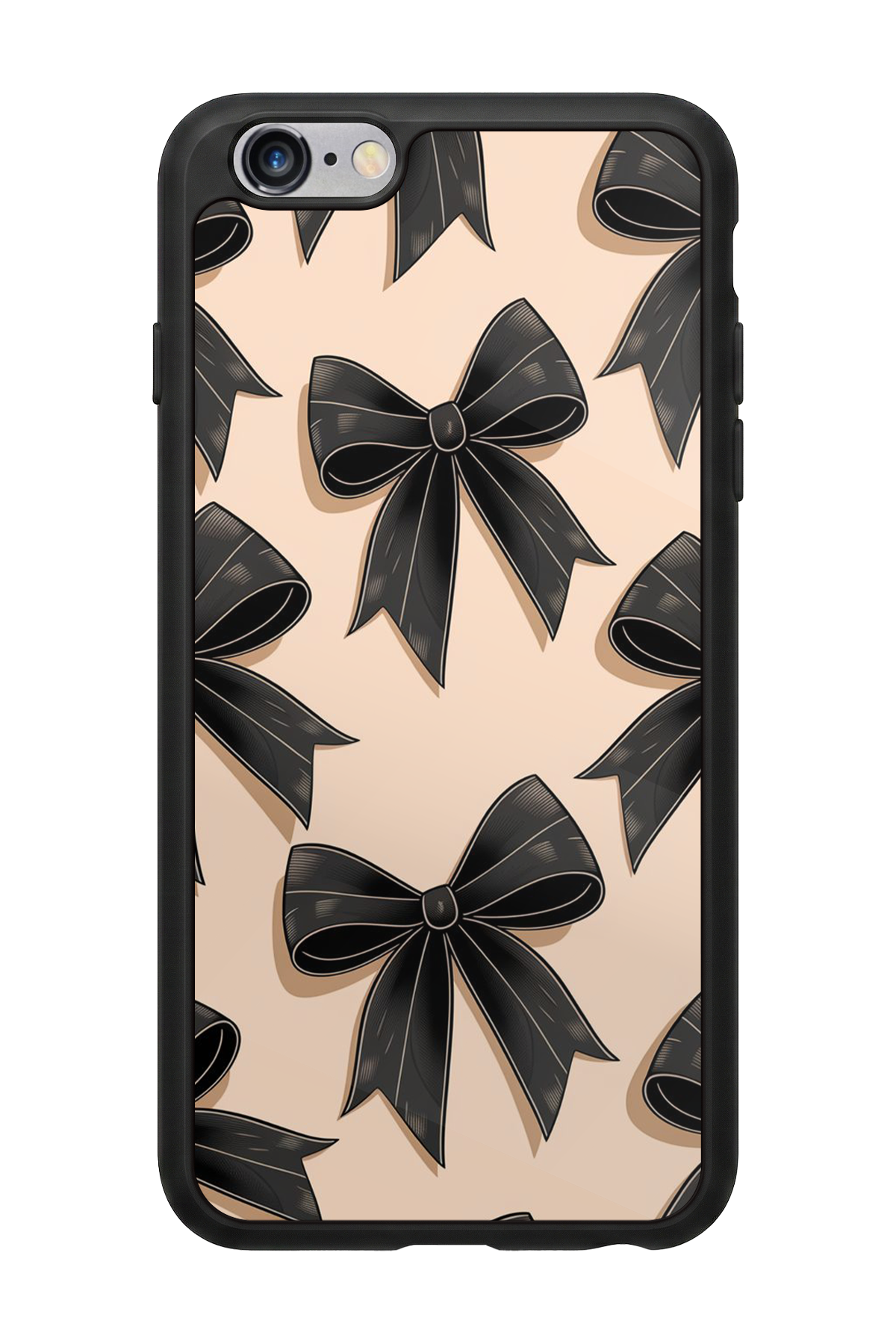 iPhone 6s Plus Uyumlu Kurdele Tasarımlı Glossy Premium Kılıf