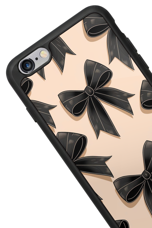 iPhone 6s Plus Uyumlu Kurdele Tasarımlı Glossy Premium Kılıf