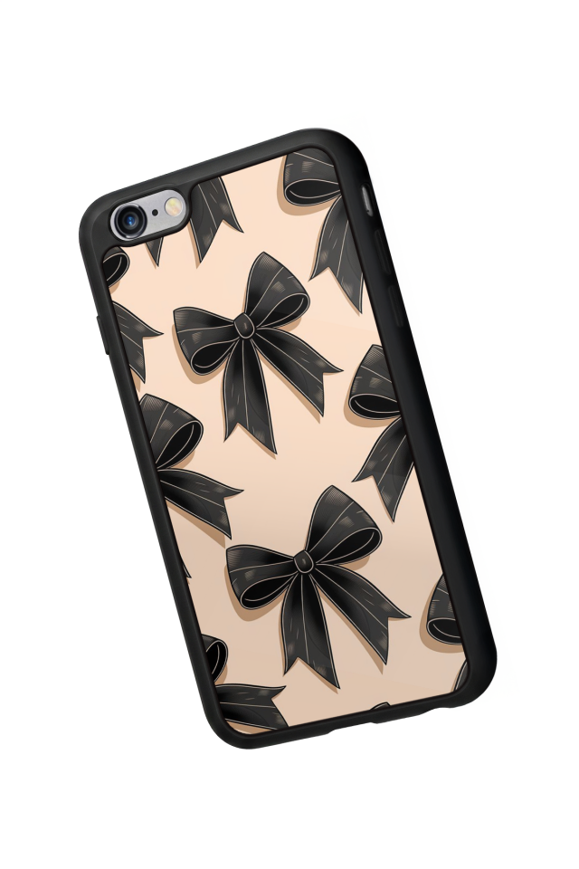 iPhone 6s Plus Uyumlu Kurdele Tasarımlı Glossy Premium Kılıf