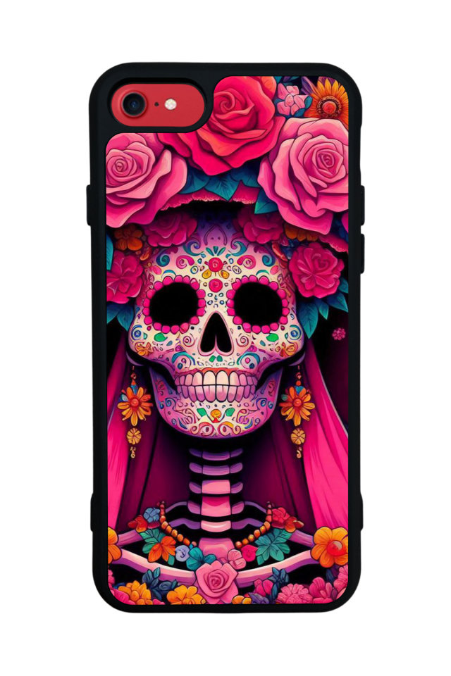 iPhone SE Uyumlu KuruKafa Tasarımlı Glossy Premium Kılıf