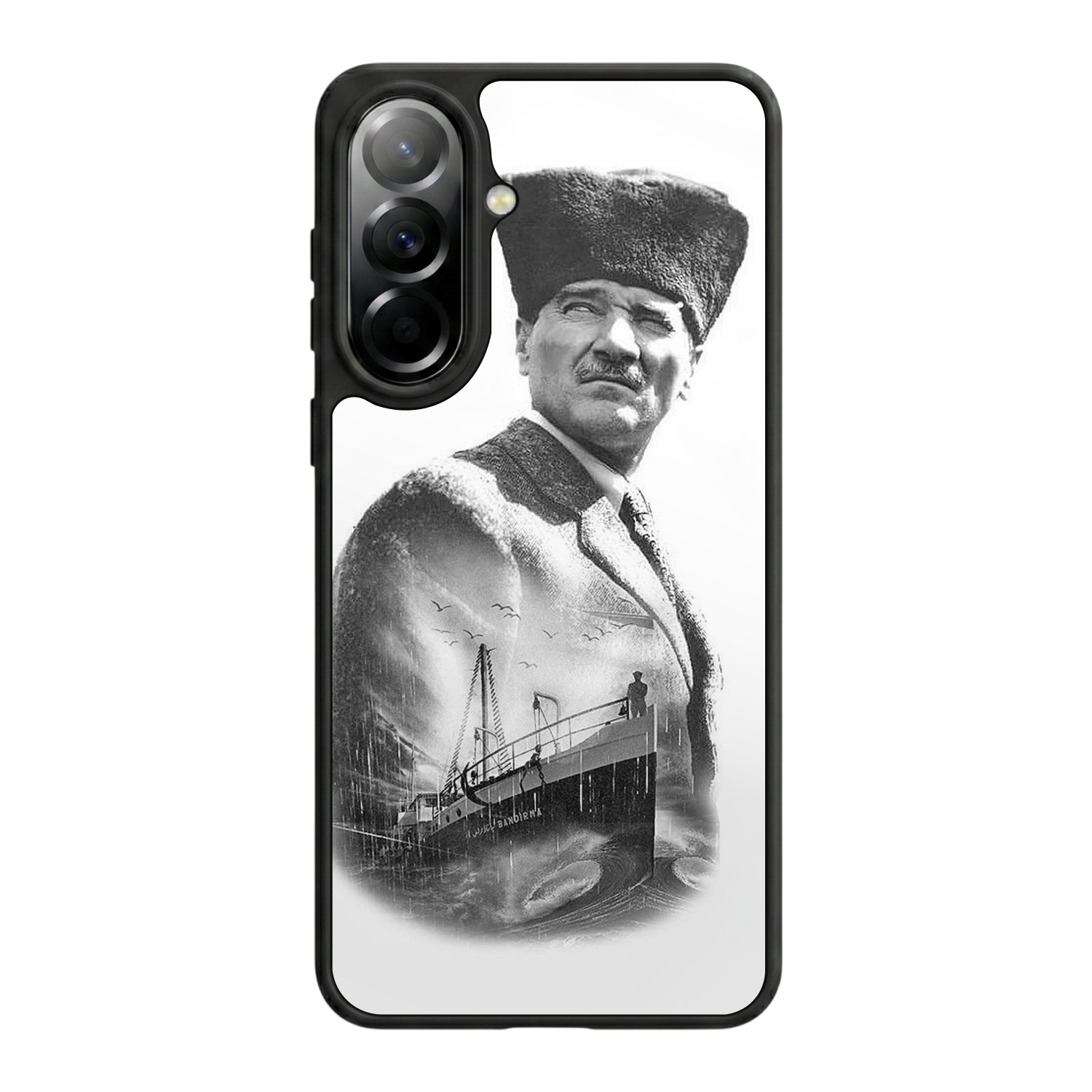 Samsung Galaxy A57 Uyumlu Mustafa Kemal Ataturk Tasarımlı Glossy Premium Kılıf