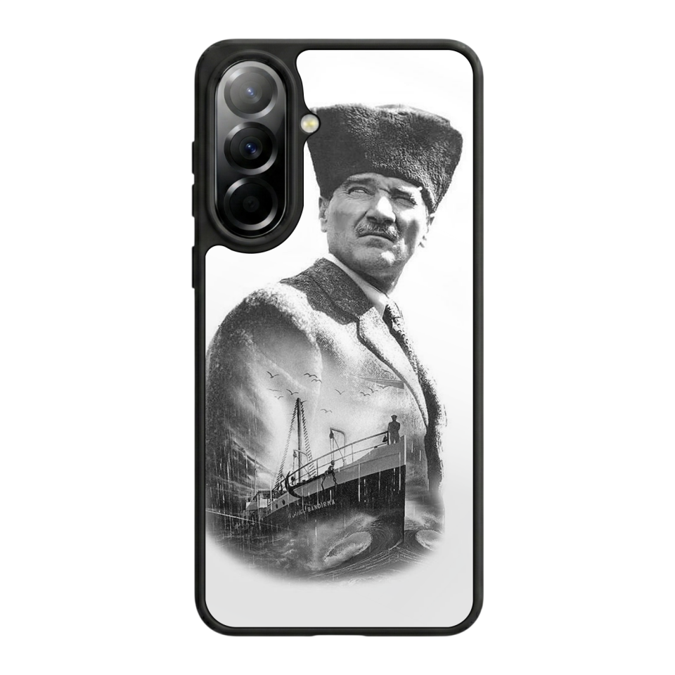 Samsung Galaxy A57 Uyumlu Mustafa Kemal Ataturk Tasarımlı Glossy Premium Kılıf