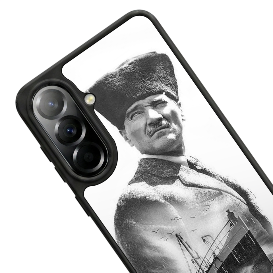 Samsung Galaxy A57 Uyumlu Mustafa Kemal Ataturk Tasarımlı Glossy Premium Kılıf