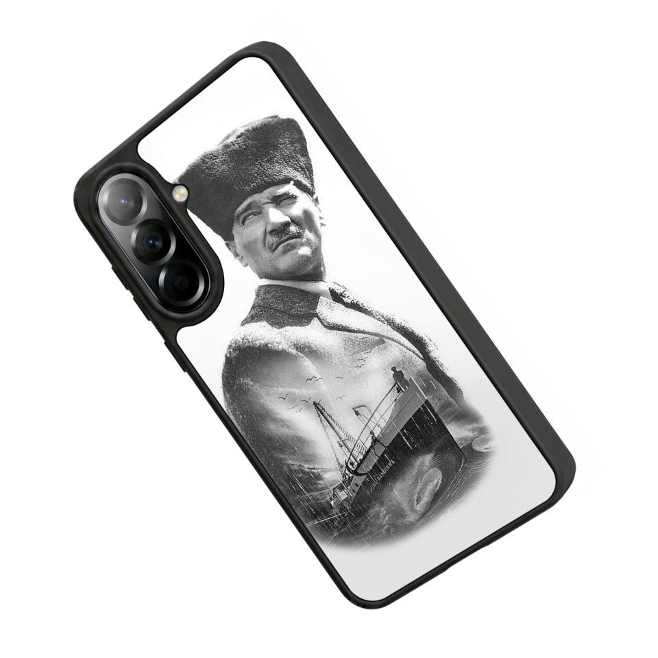 Samsung Galaxy A57 Uyumlu Mustafa Kemal Ataturk Tasarımlı Glossy Premium Kılıf