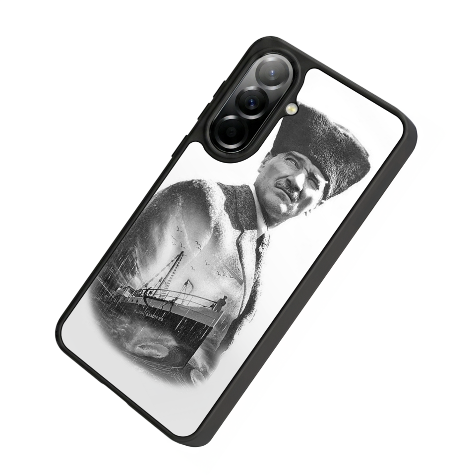 Samsung Galaxy A57 Uyumlu Mustafa Kemal Ataturk Tasarımlı Glossy Premium Kılıf