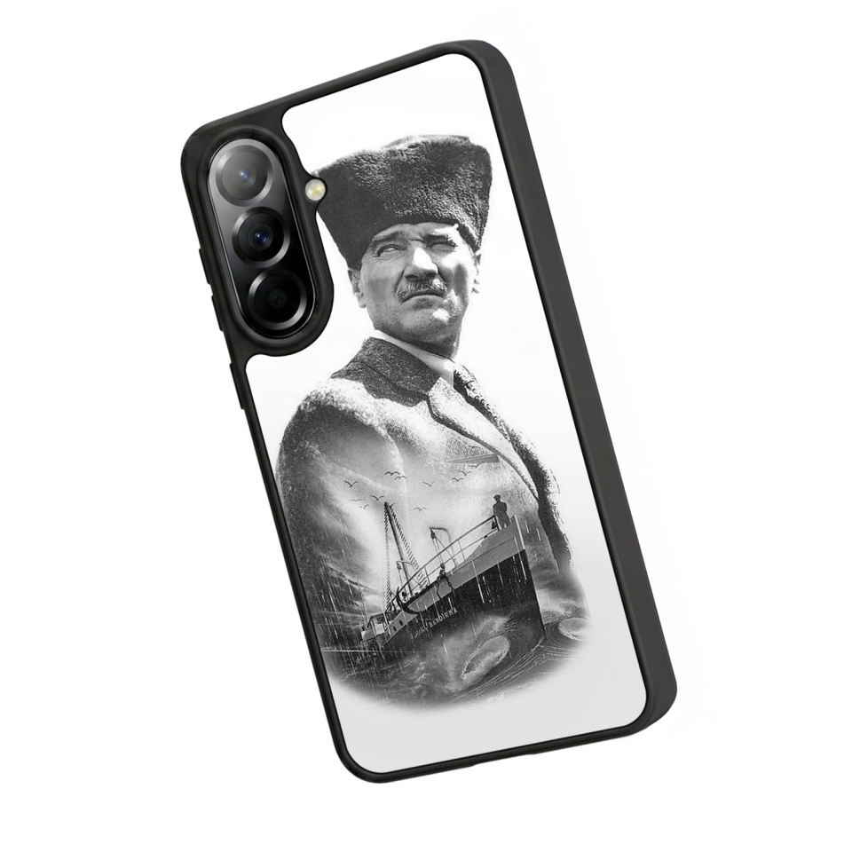 Samsung Galaxy A57 Uyumlu Mustafa Kemal Ataturk Tasarımlı Glossy Premium Kılıf