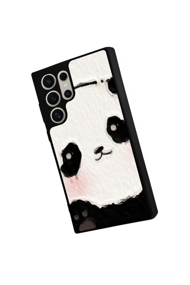 Samsung Galaxy S24 Ultra Uyumlu Panda Tasarımlı Glossy Premium Kılıf