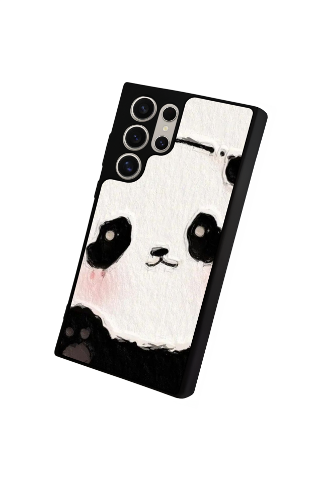 Samsung Galaxy S24 Ultra Uyumlu Panda Tasarımlı Glossy Premium Kılıf
