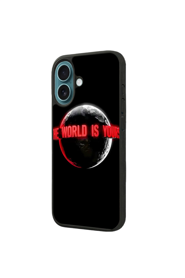iPhone 16 Plus Uyumlu Scarface Tasarımlı Glossy Premium Kılıf