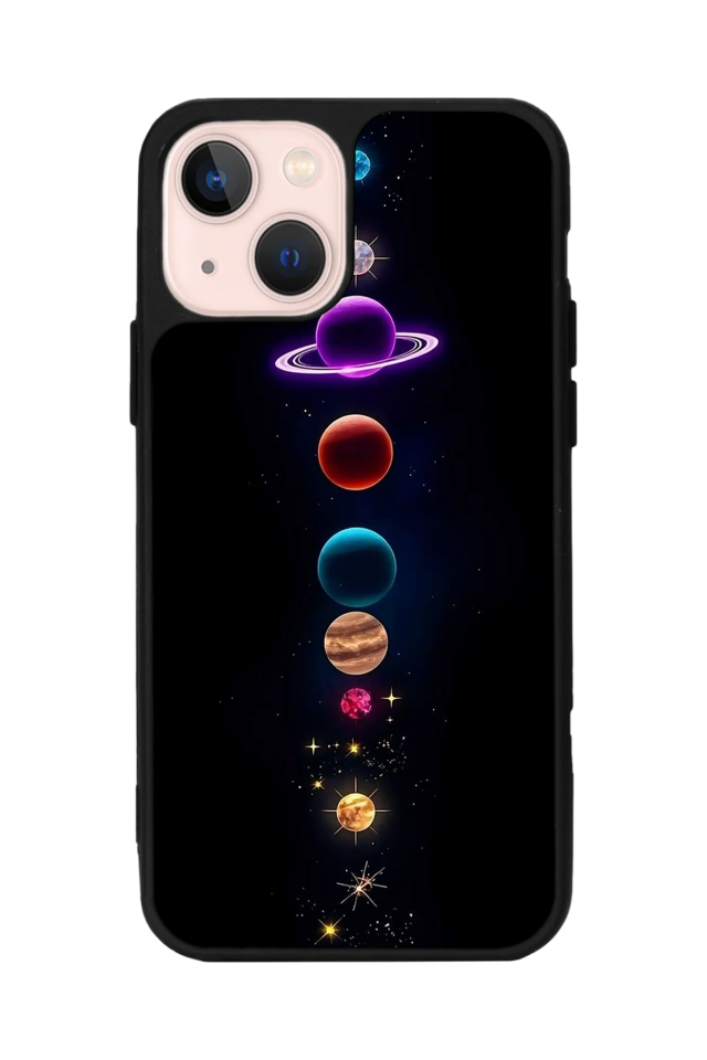 iPhone 15 Plus Uyumlu Uzay Tasarımlı Glossy Premium Kılıf
