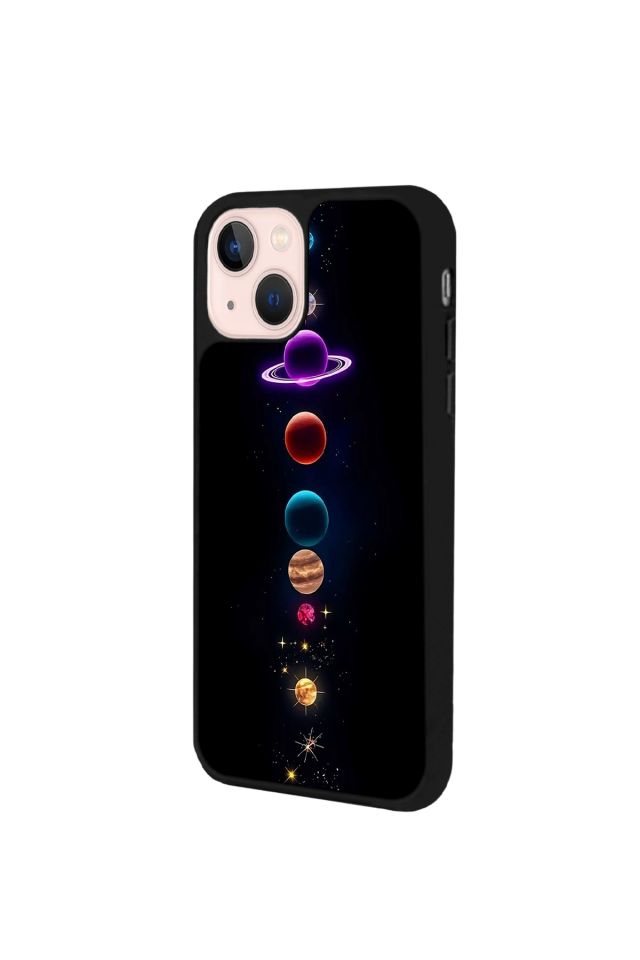 iPhone 15 Plus Uyumlu Uzay Tasarımlı Glossy Premium Kılıf