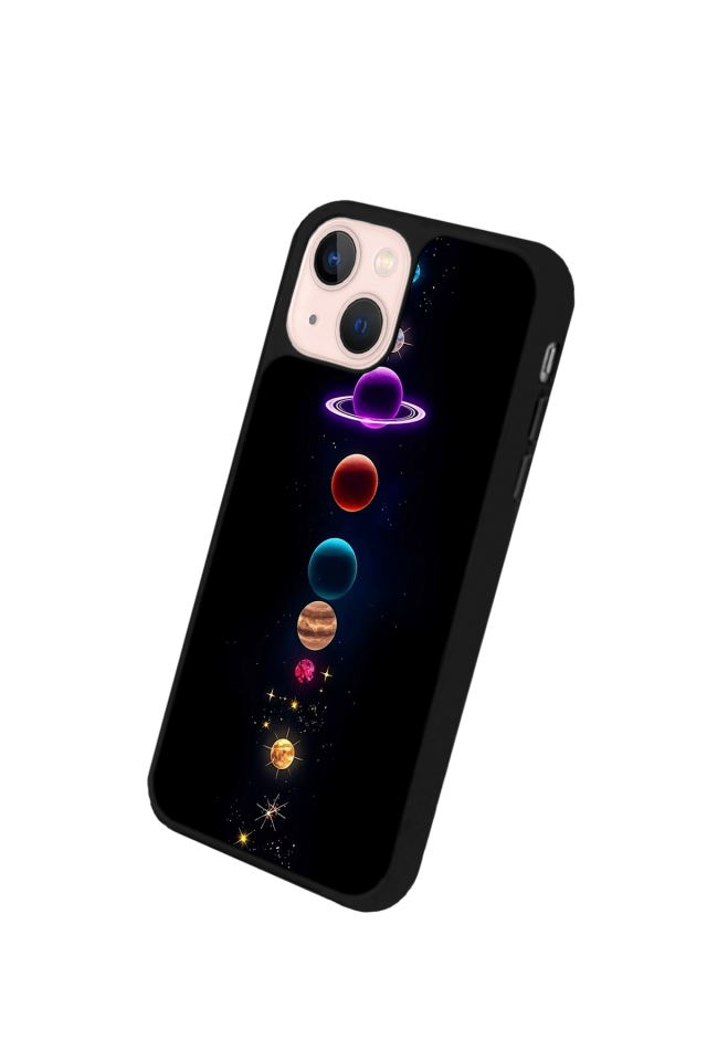 iPhone 15 Plus Uyumlu Uzay Tasarımlı Glossy Premium Kılıf