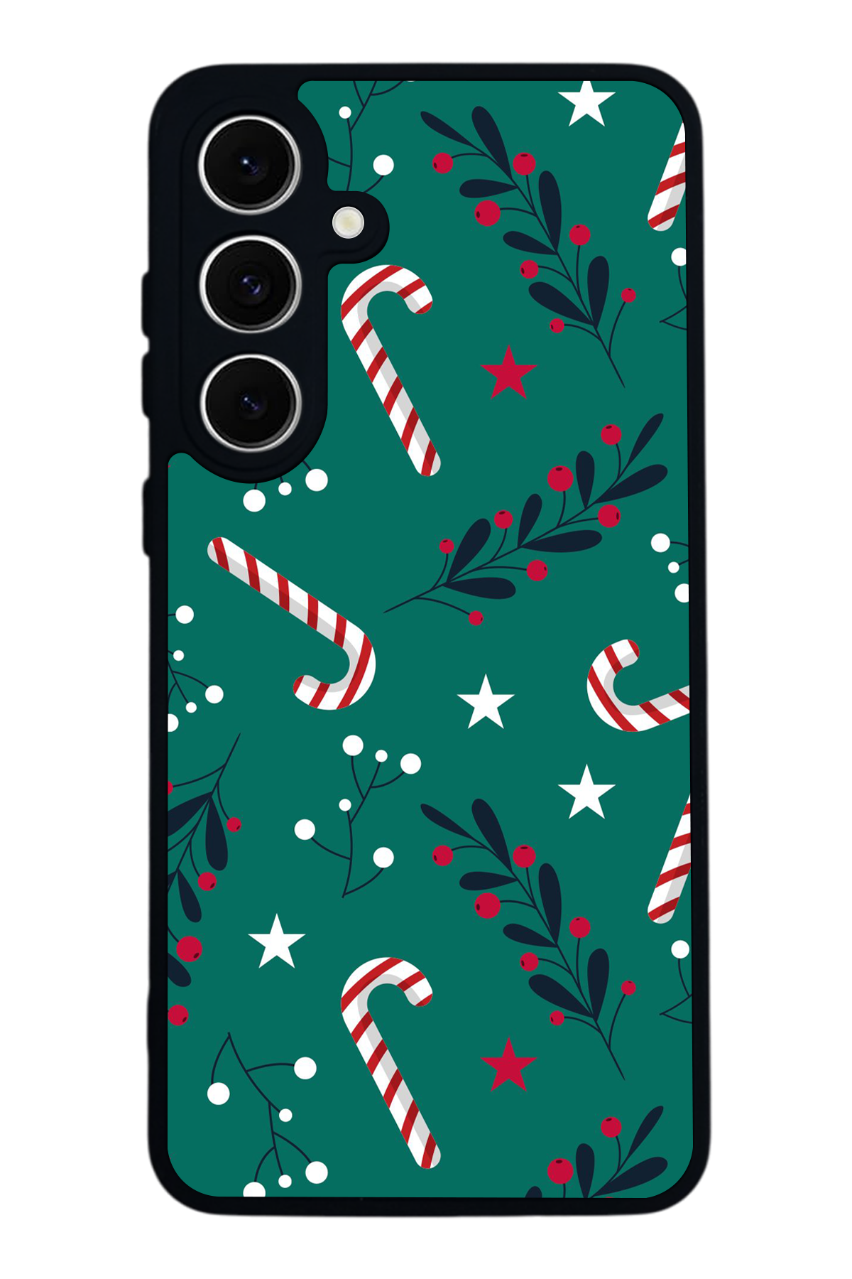 Samsung Galaxy S24 FE Uyumlu Yilbasi Christmas Tasarımlı Glossy Premium Kılıf