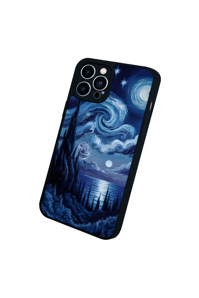 iPhone 13 Pro Max Uyumlu Ay Tasarımlı Glossy Premium Kılıf