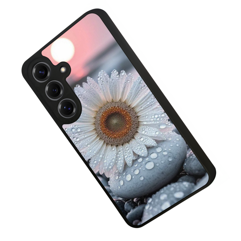 Samsung Galaxy S25 Uyumlu Cicek Tasarımlı Glossy Premium Kılıf