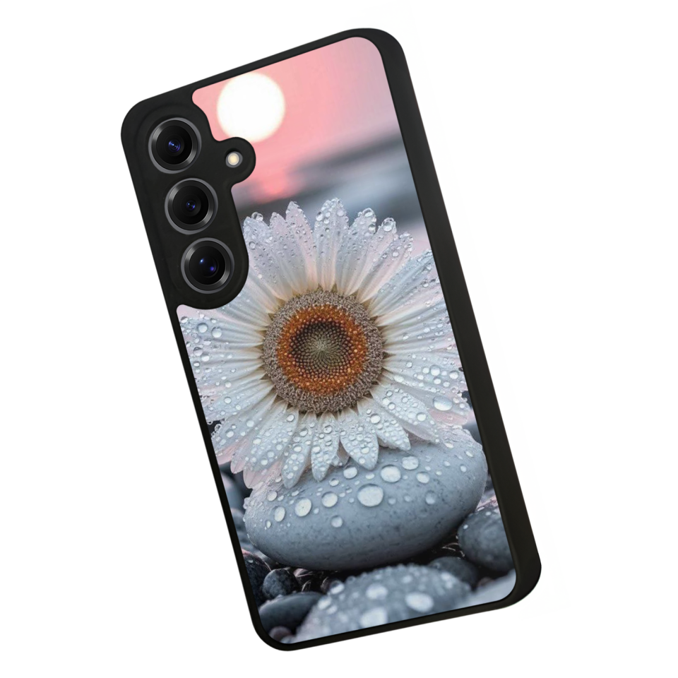 Samsung Galaxy S25 Uyumlu Cicek Tasarımlı Glossy Premium Kılıf