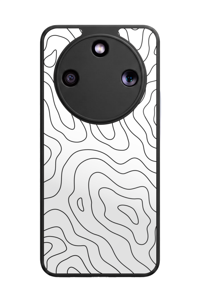 Honor Magic 8 Lite Uyumlu Çizgi Sanatı Tasarımlı Glossy Premium Kılıf