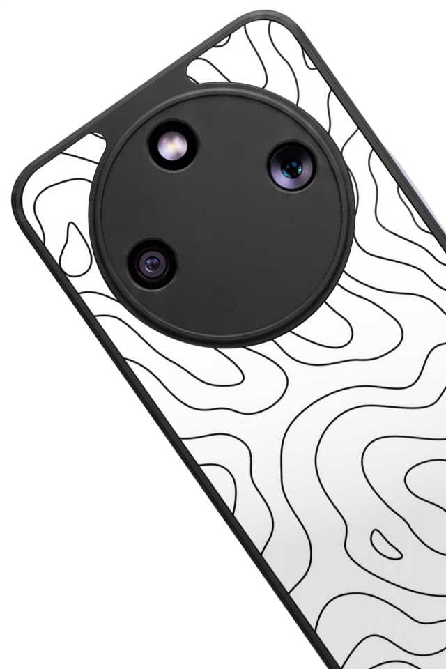 Honor Magic 8 Lite Uyumlu Çizgi Sanatı Tasarımlı Glossy Premium Kılıf
