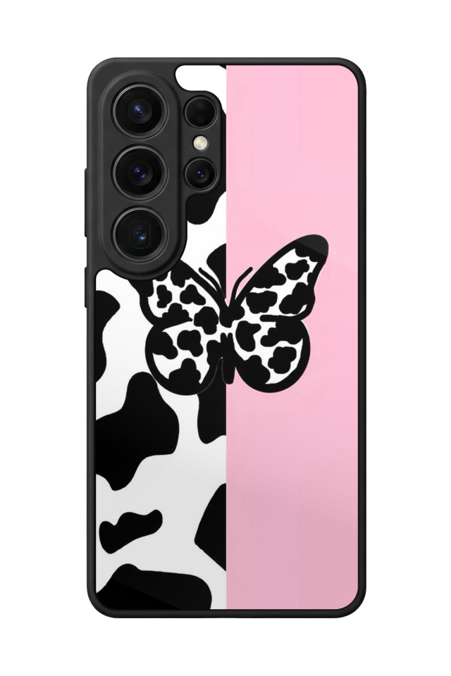 Samsung Galaxy S26 Ultra Uyumlu Kelebek Tasarımlı Glossy Premium Kılıf