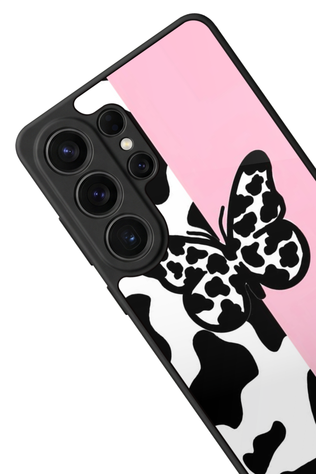 Samsung Galaxy S26 Ultra Uyumlu Kelebek Tasarımlı Glossy Premium Kılıf