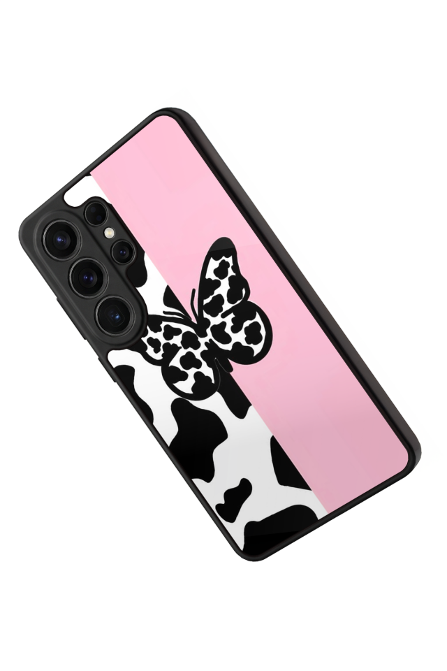 Samsung Galaxy S26 Ultra Uyumlu Kelebek Tasarımlı Glossy Premium Kılıf