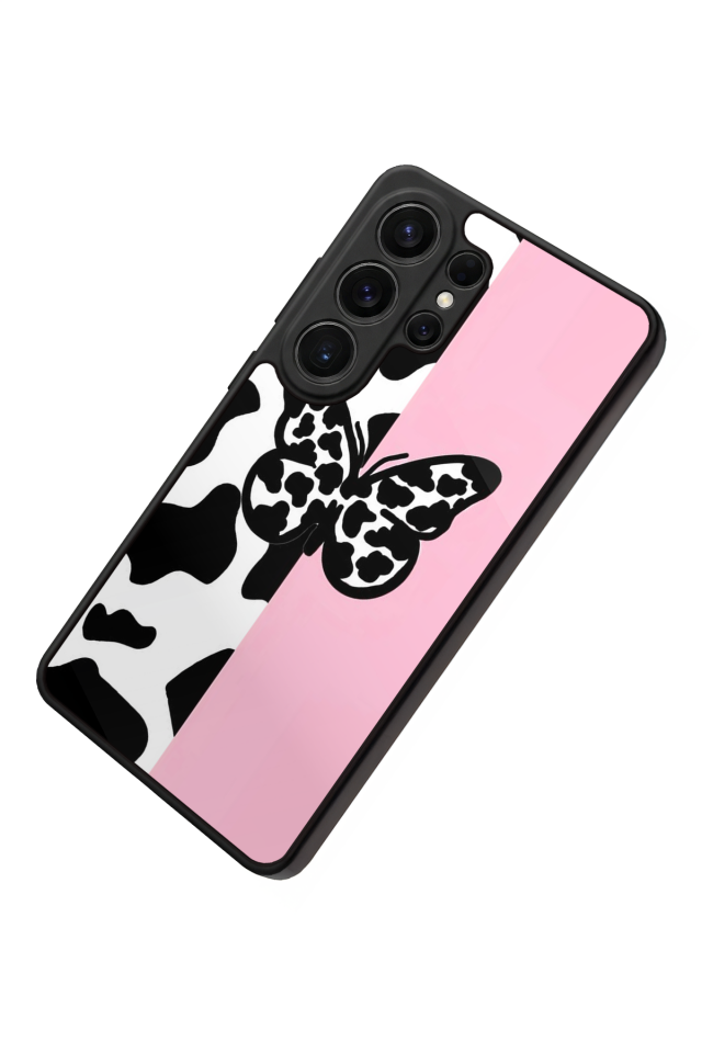 Samsung Galaxy S26 Ultra Uyumlu Kelebek Tasarımlı Glossy Premium Kılıf