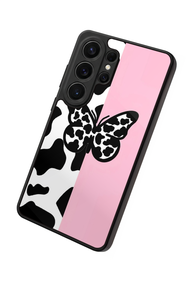 Samsung Galaxy S26 Ultra Uyumlu Kelebek Tasarımlı Glossy Premium Kılıf