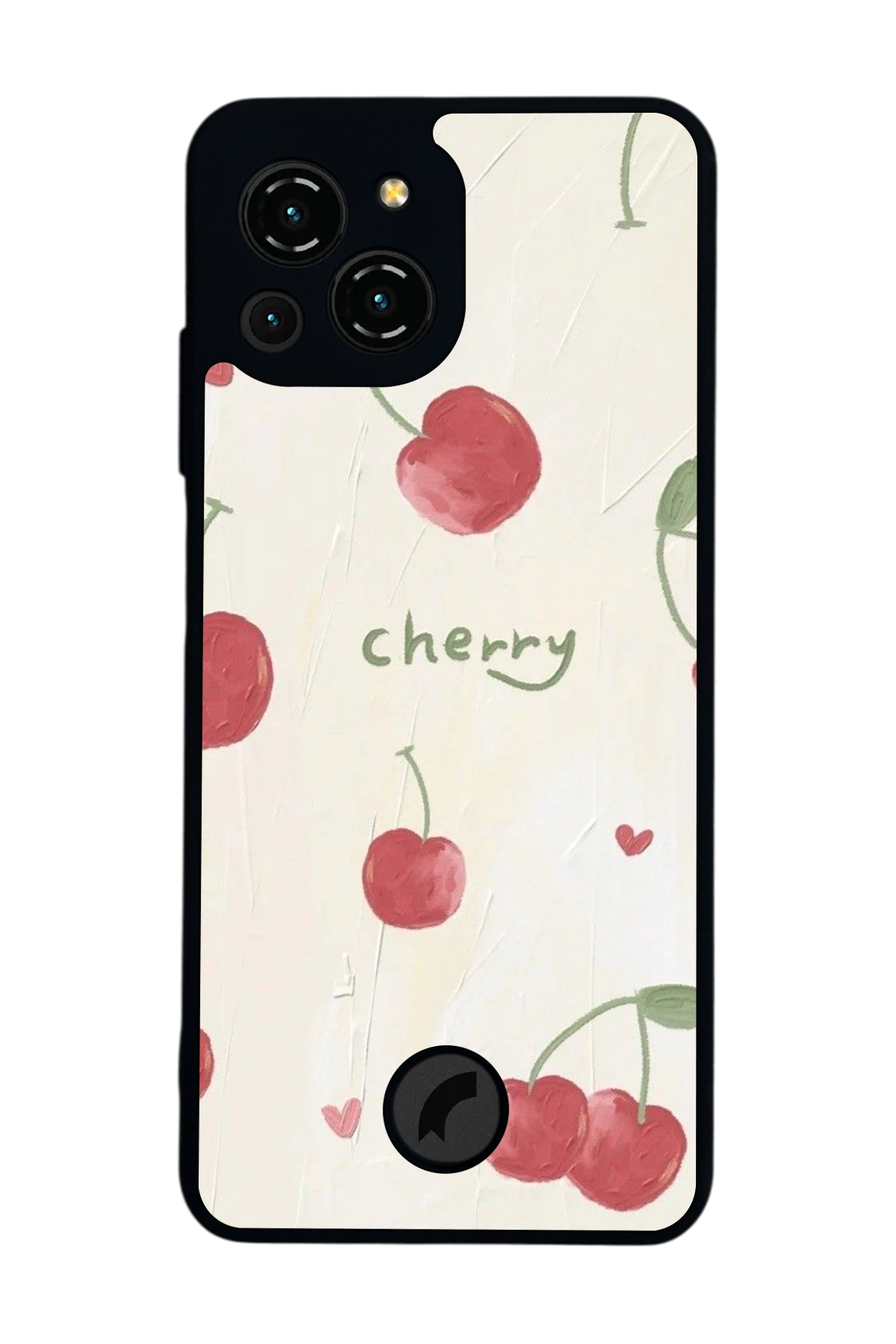 Reeder S23 Pro Max Uyumlu Kiraz Tasarımlı Glossy Premium Kılıf