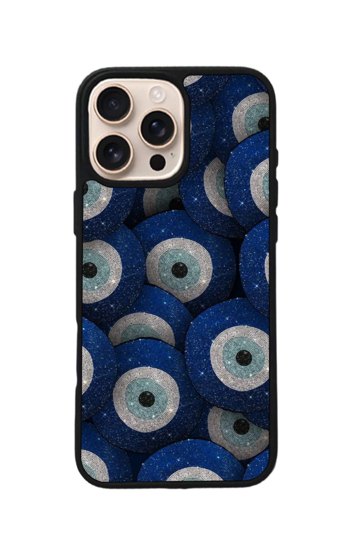 iPhone 16 Pro Max Uyumlu Nazar Tasarımlı Glossy Premium Kılıf