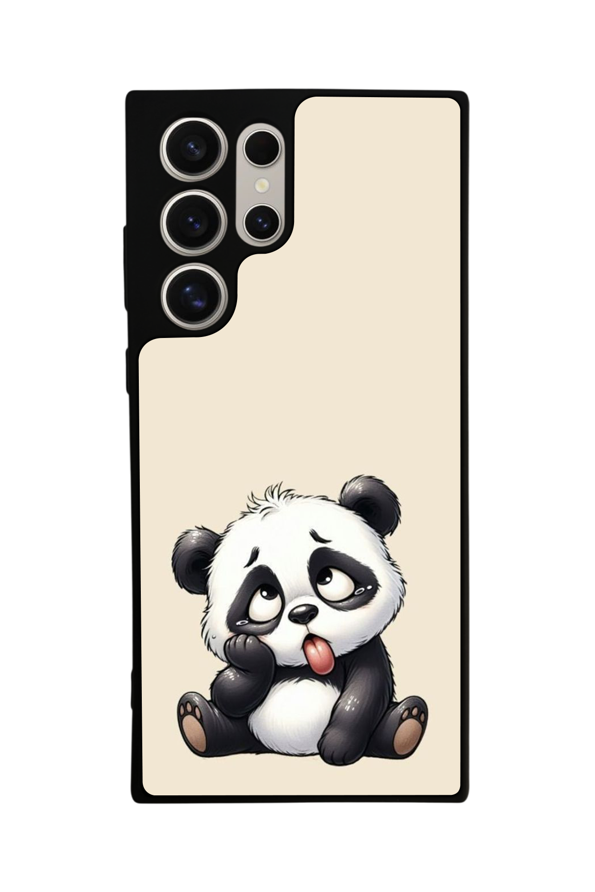 Samsung Galaxy S24 Ultra Uyumlu Panda Tasarımlı Glossy Premium Kılıf