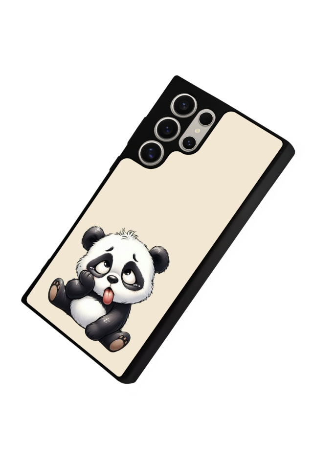 Samsung Galaxy S24 Ultra Uyumlu Panda Tasarımlı Glossy Premium Kılıf