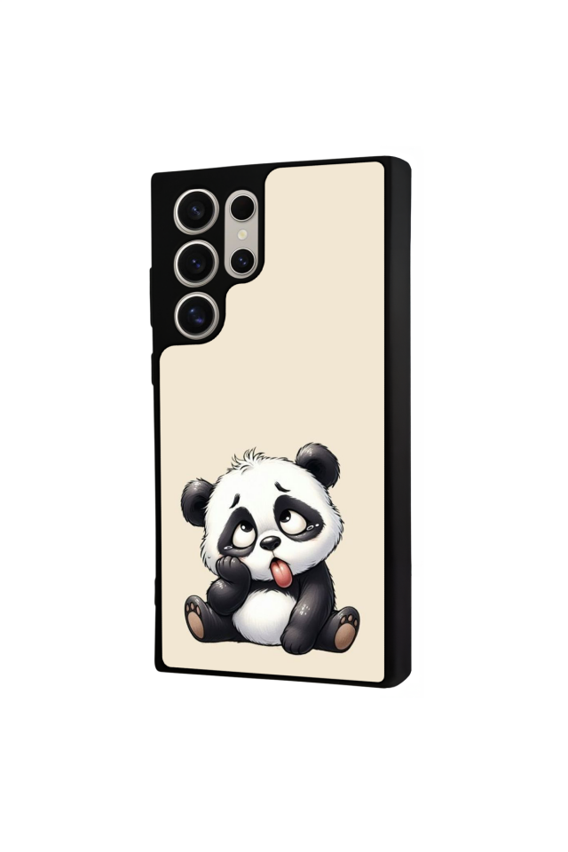 Samsung Galaxy S24 Ultra Uyumlu Panda Tasarımlı Glossy Premium Kılıf