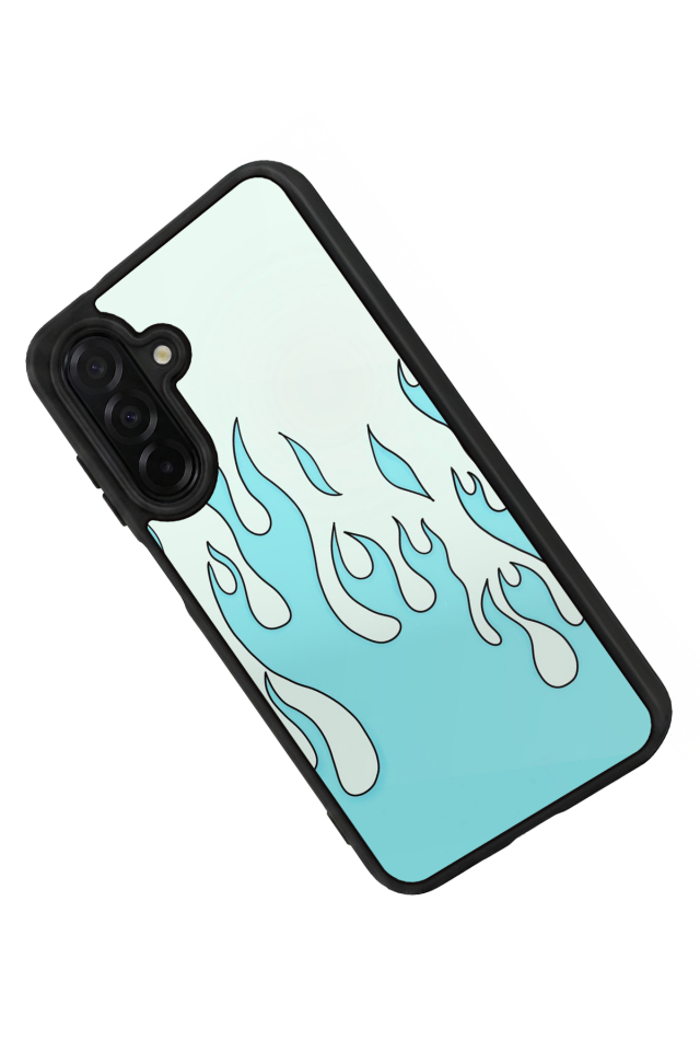 Samsung Galaxy A26 Uyumlu Retro Flame Patterns Tasarımlı Glossy Premium Kılıf