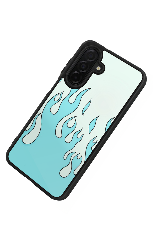 Samsung Galaxy A26 Uyumlu Retro Flame Patterns Tasarımlı Glossy Premium Kılıf