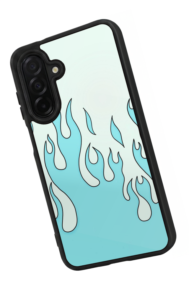 Samsung Galaxy A26 Uyumlu Retro Flame Patterns Tasarımlı Glossy Premium Kılıf
