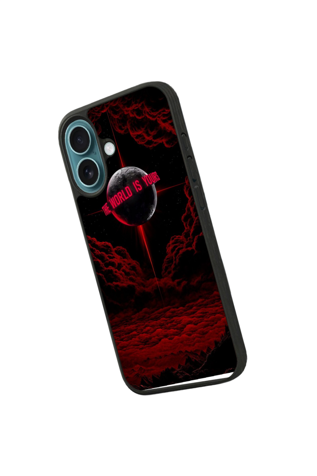 iPhone 16 Plus Uyumlu Scarface Tasarımlı Glossy Premium Kılıf