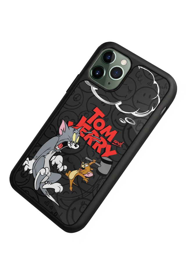 iPhone 11 Pro Uyumlu Tom And Jerry Tasarımlı Glossy Premium Kılıf