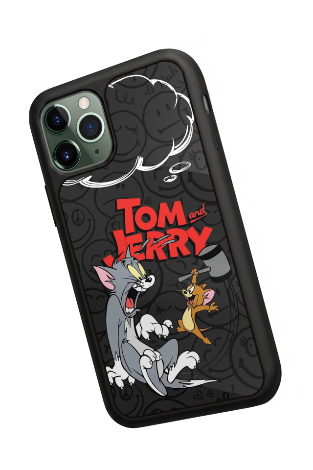 iPhone 11 Pro Uyumlu Tom And Jerry Tasarımlı Glossy Premium Kılıf