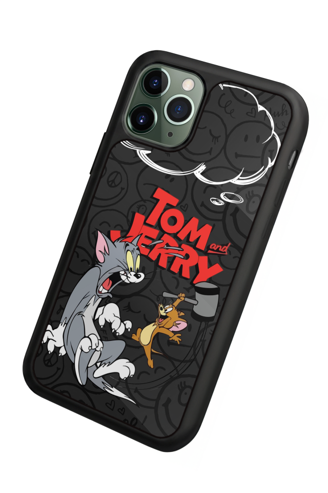 iPhone 11 Pro Uyumlu Tom And Jerry Tasarımlı Glossy Premium Kılıf