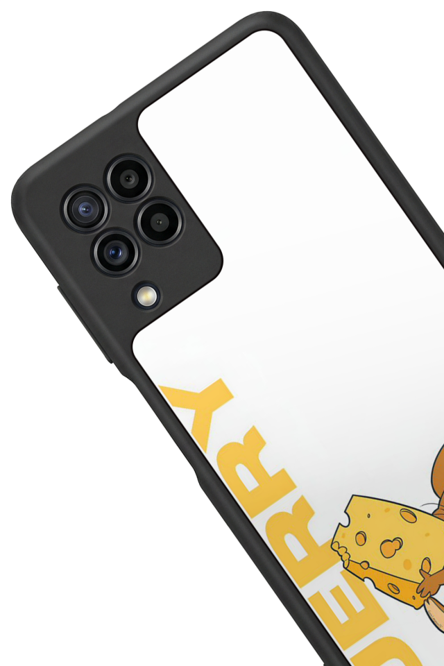 Samsung Galaxy M22 Uyumlu Tom And Jerry Tasarımlı Glossy Premium Kılıf