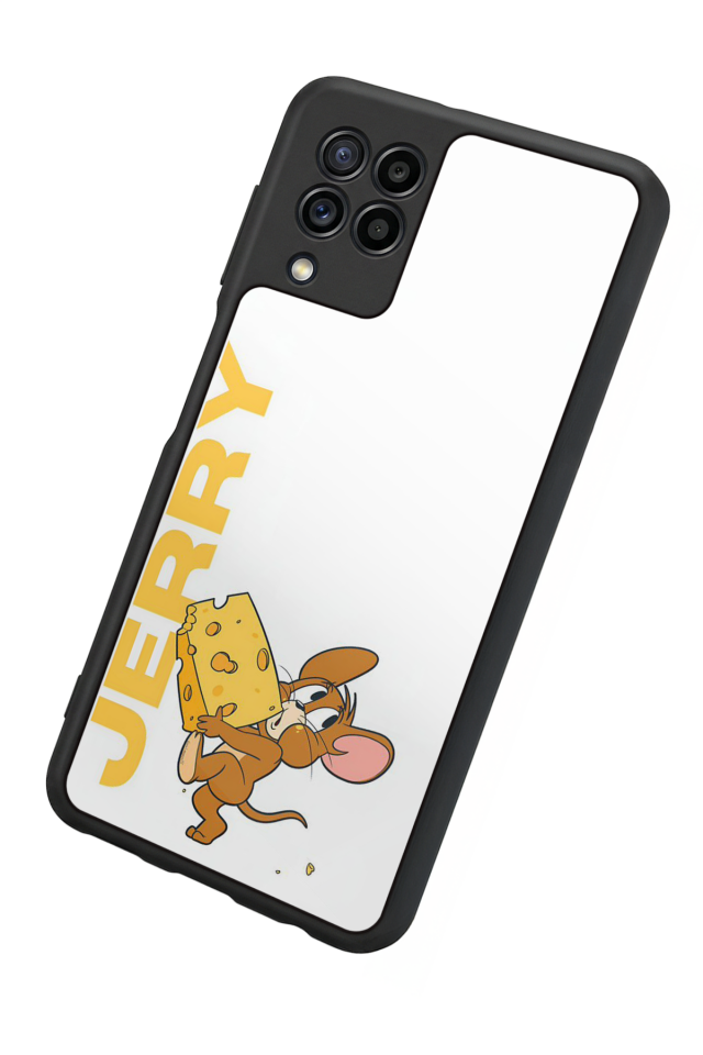 Samsung Galaxy M22 Uyumlu Tom And Jerry Tasarımlı Glossy Premium Kılıf
