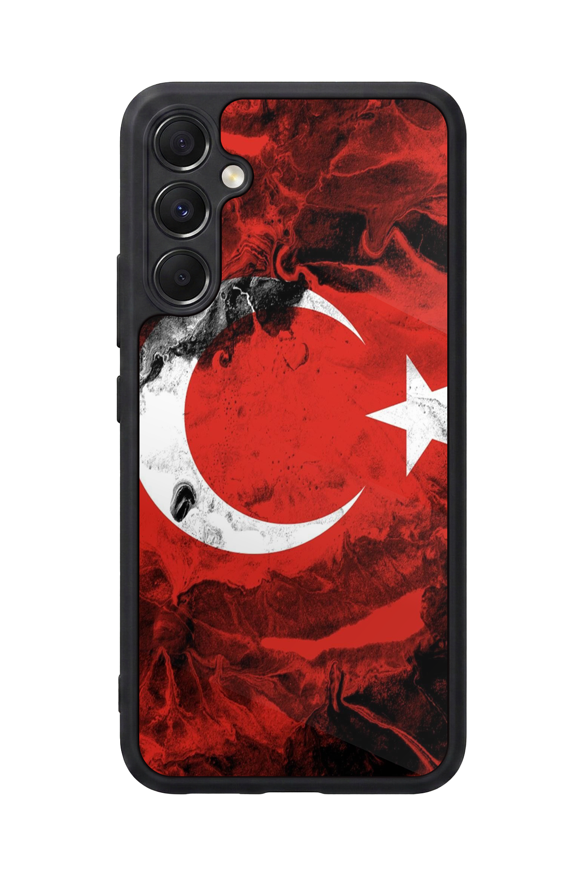 Samsung Galaxy A34 Uyumlu Türk Bayragi Tasarımlı Glossy Premium Kılıf