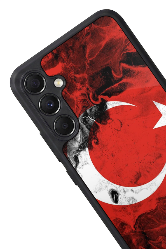 Samsung Galaxy A34 Uyumlu Türk Bayragi Tasarımlı Glossy Premium Kılıf
