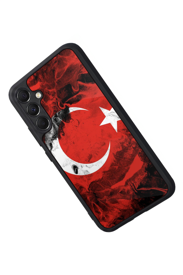 Samsung Galaxy A34 Uyumlu Türk Bayragi Tasarımlı Glossy Premium Kılıf