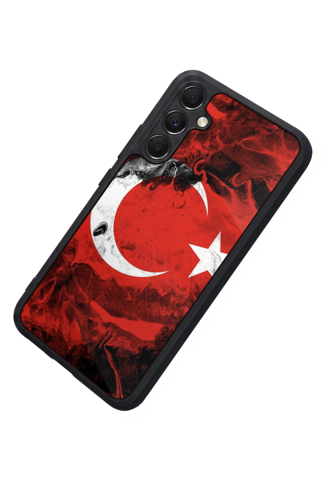 Samsung Galaxy A34 Uyumlu Türk Bayragi Tasarımlı Glossy Premium Kılıf