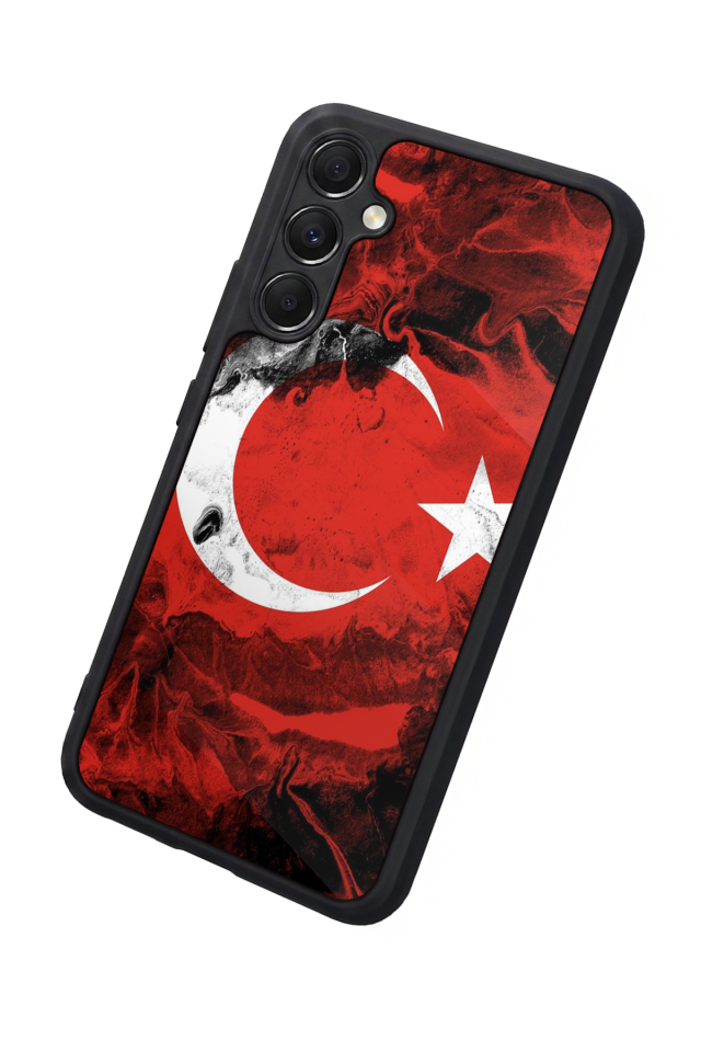 Samsung Galaxy A34 Uyumlu Türk Bayragi Tasarımlı Glossy Premium Kılıf