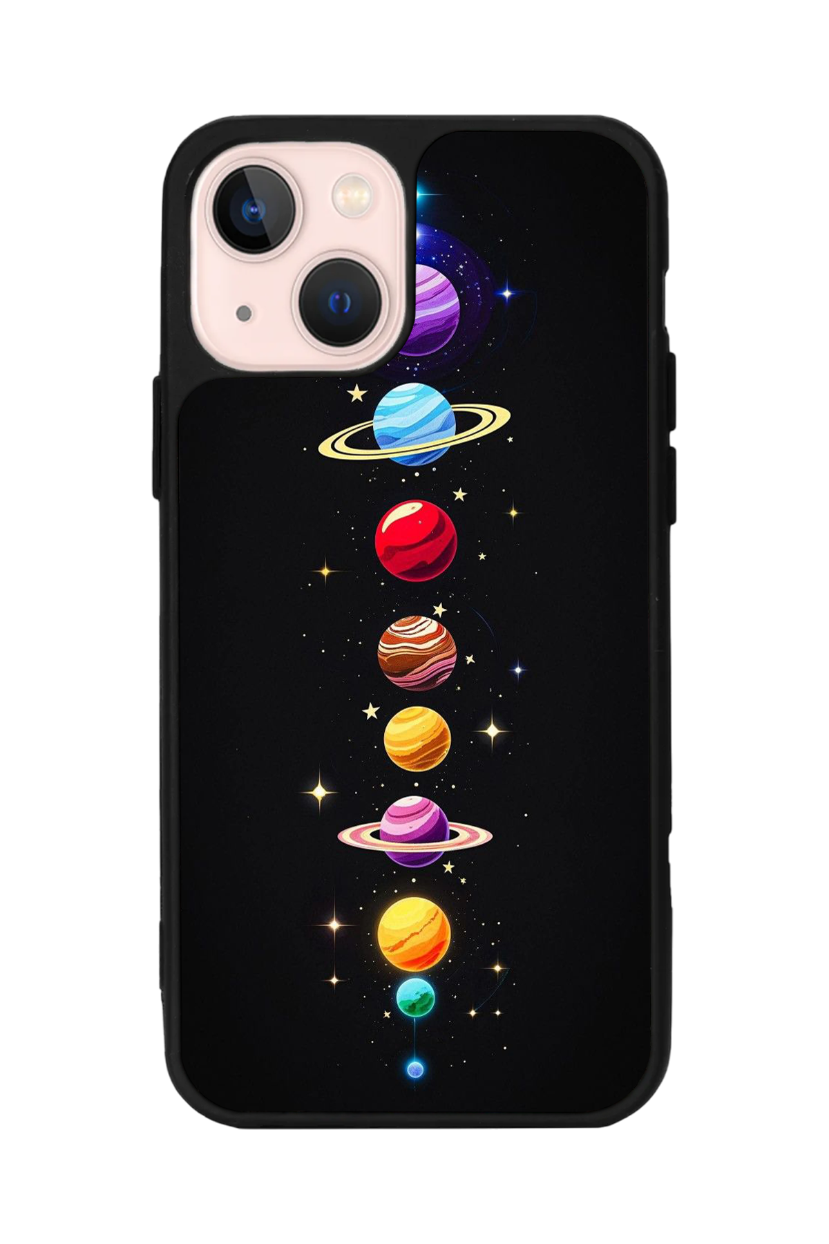 iPhone 15 Plus Uyumlu Uzay Tasarımlı Glossy Premium Kılıf