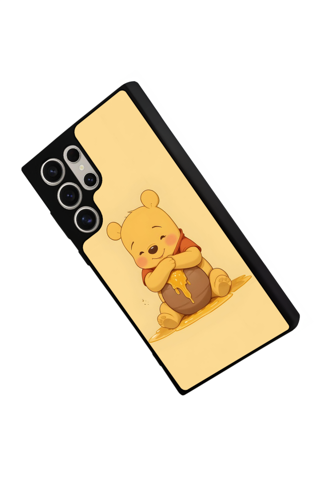 Samsung Galaxy S23 Ultra Uyumlu Winnie Tasarımlı Glossy Premium Kılıf