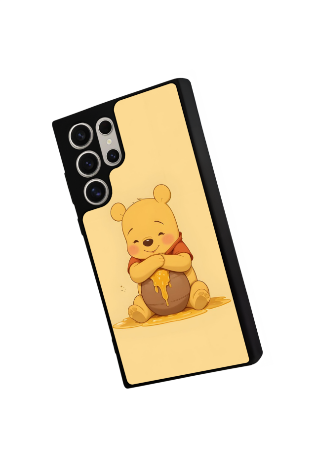 Samsung Galaxy S23 Ultra Uyumlu Winnie Tasarımlı Glossy Premium Kılıf
