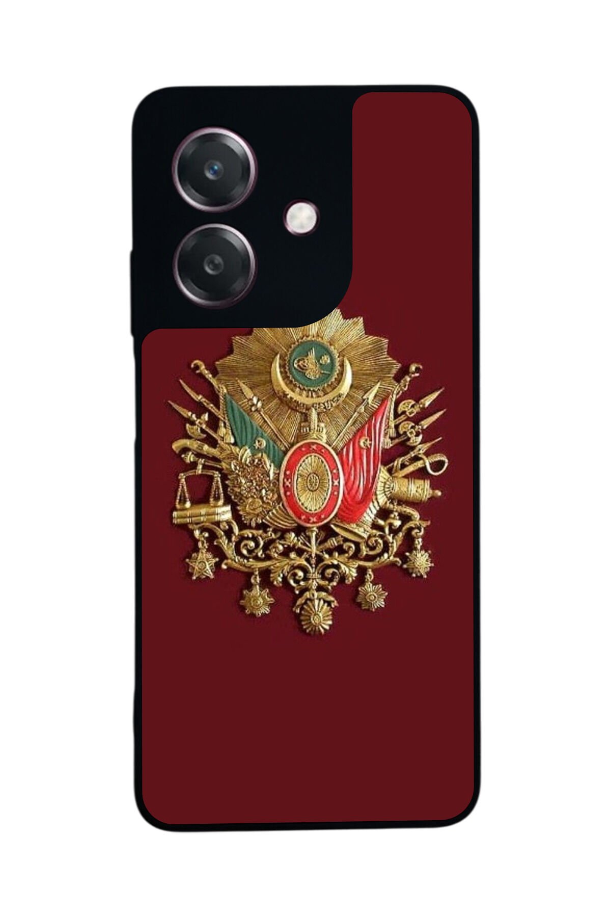 Oppo A3 5G Uyumlu Osmanli Tugrasi Tasarımlı Glossy Premium Kılıf